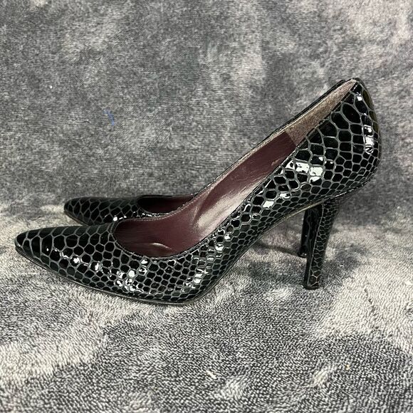 Stuart Weitzman Snake Embossed Leather Pumps size 6 - Picture 1 of 9